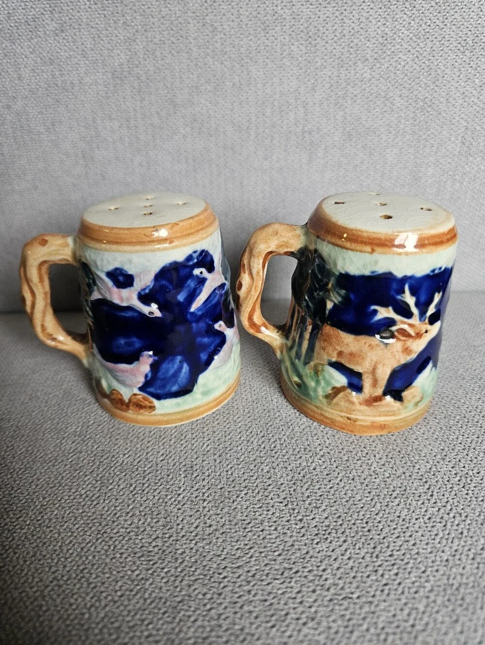Vintage Arizona Hancrafted Ceramic Salt And Pepper Shakers Set Southwestern